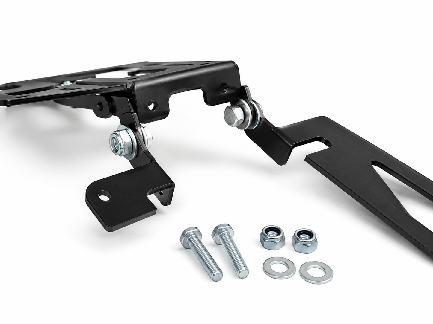 Porta Targa Universale Pieghevole Moto 125cc+ | Acciaio Inox Regolabile