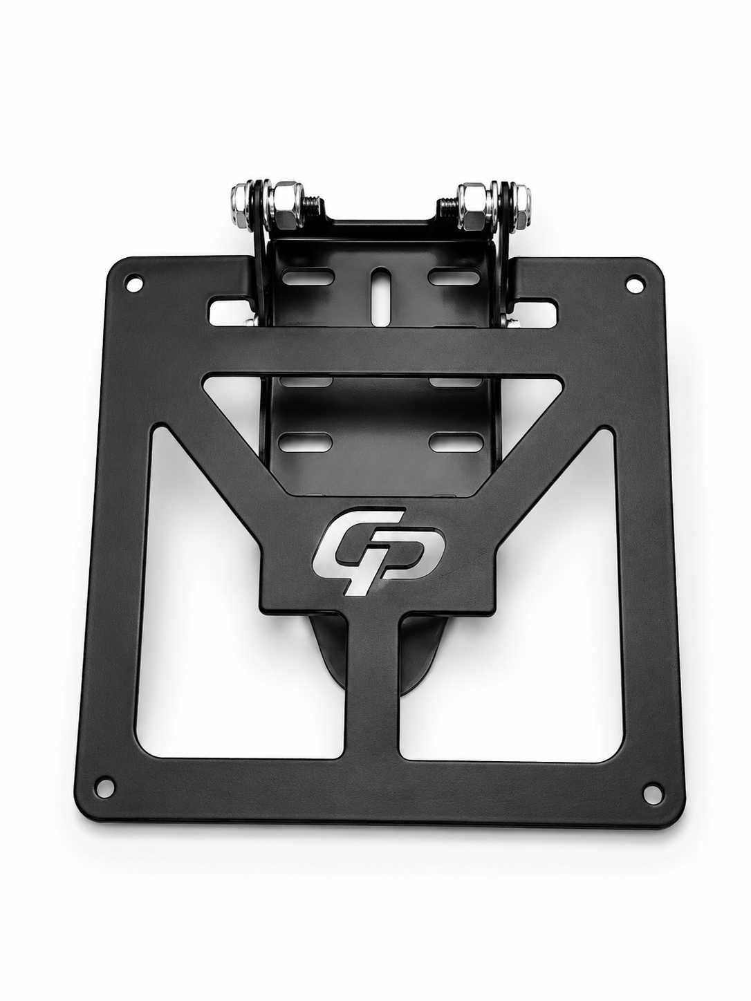 Porta Targa Universale Pieghevole Moto 125cc+ | Acciaio Inox Regolabile