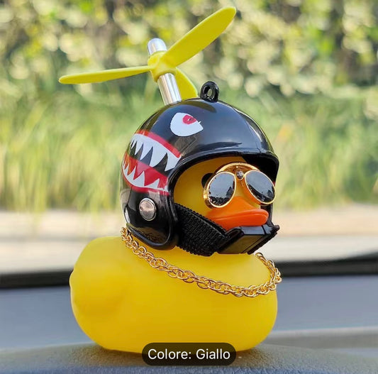 Paperella Gialla con casco a Elica
